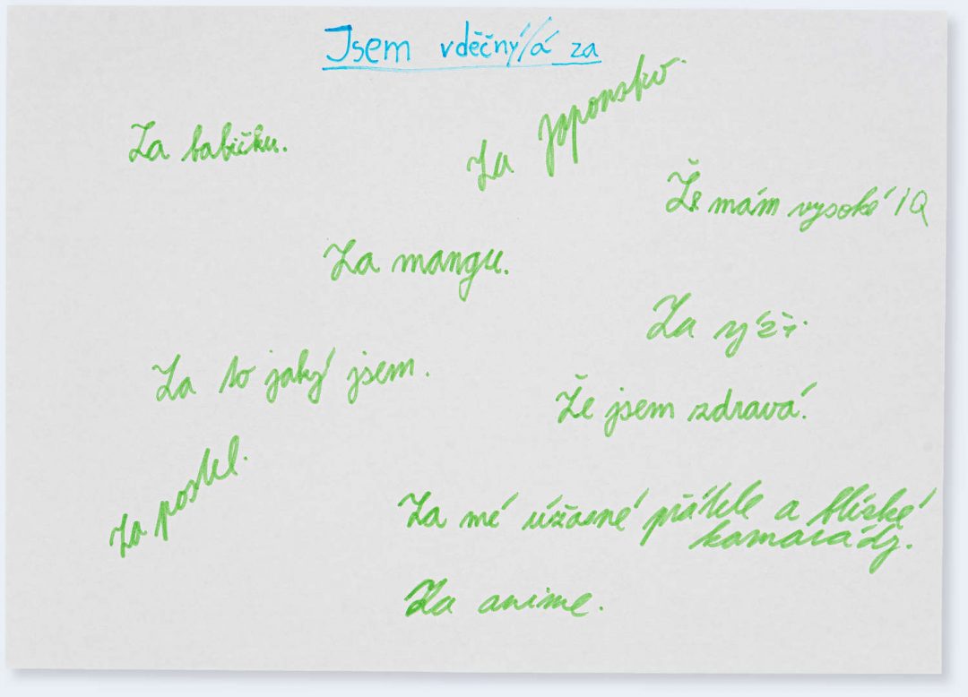 Česká vděčnost - dopis