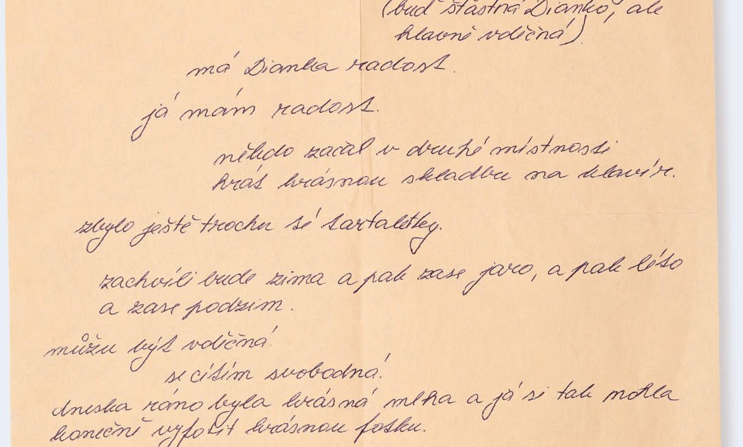 Česká vděčnost - dopis