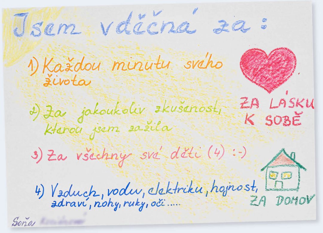 Česká vděčnost - dopis