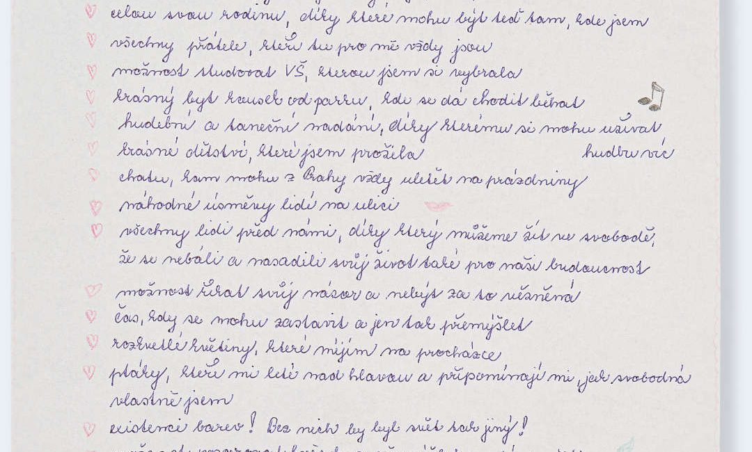 Česká vděčnost - dopis